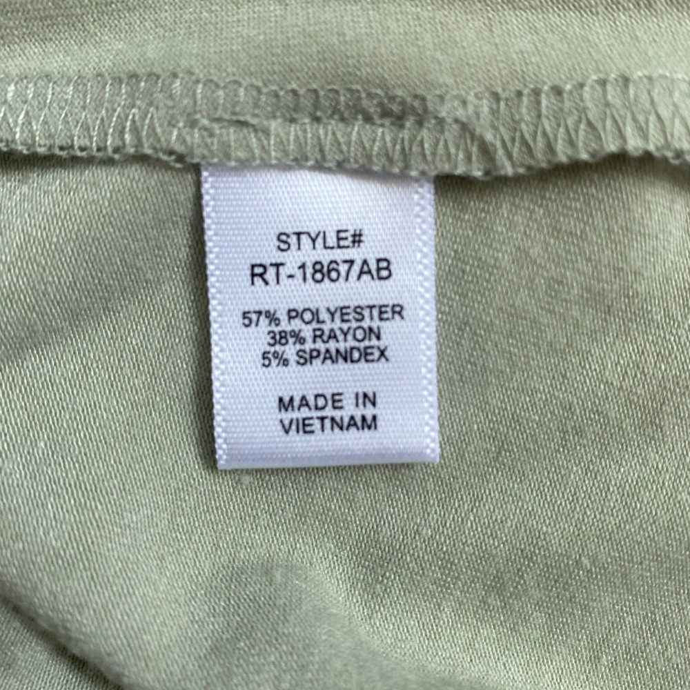 Zenana Womens Light Sage Green Pleated Scoop Neck Cami Tank Top RT-1867AB Large - Picture 6 of 11